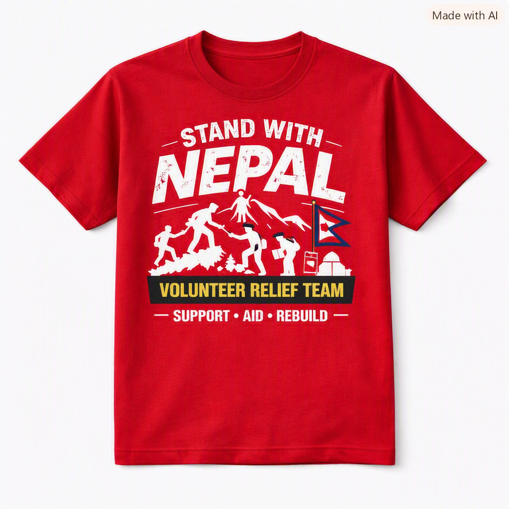 Himalayan Nepal Disaster Solidarity Tee