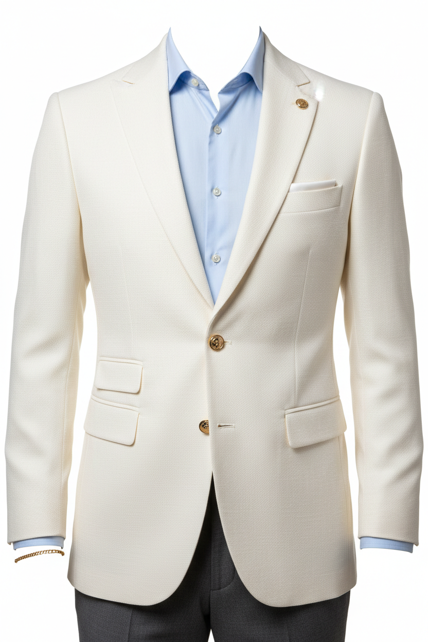 Starview Fashion Cream White Blazer