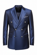 Starview Fashion Midnight Blue Double Breasted Blazer