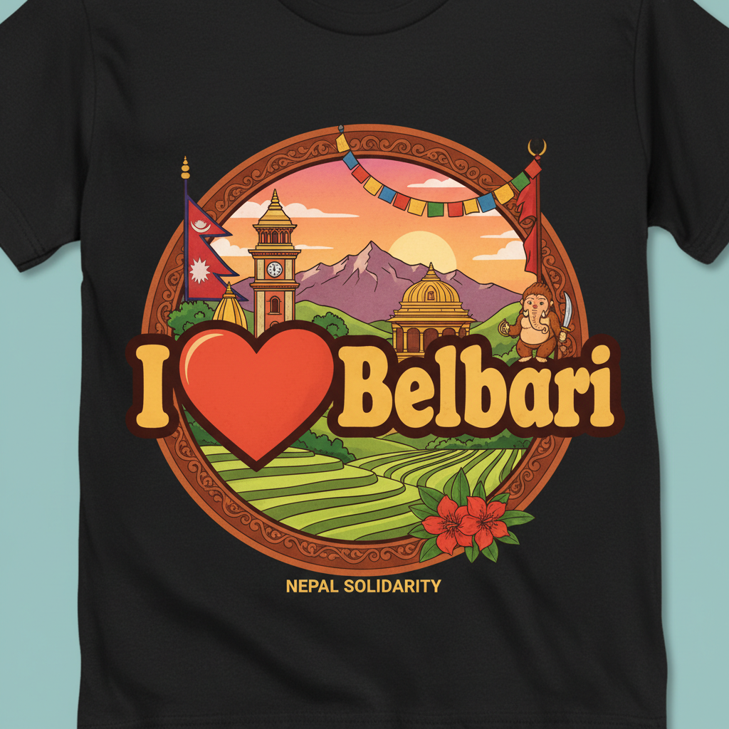 I Love Belbari - Nepal Solidarity Tee