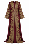 Jannat Burgundy Abaya