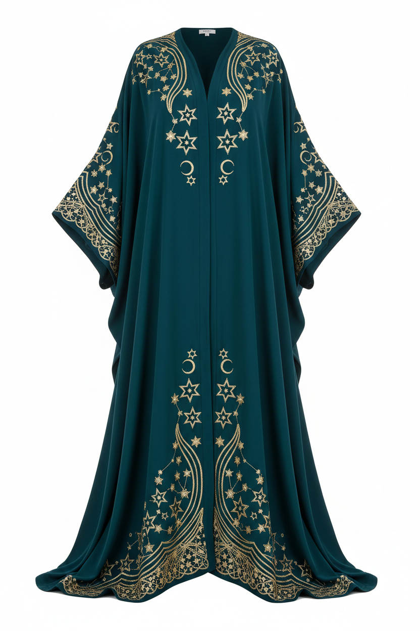 Jannat Teal Abaya