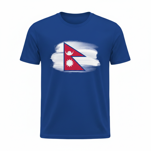 Nepal Flag Dark Tee