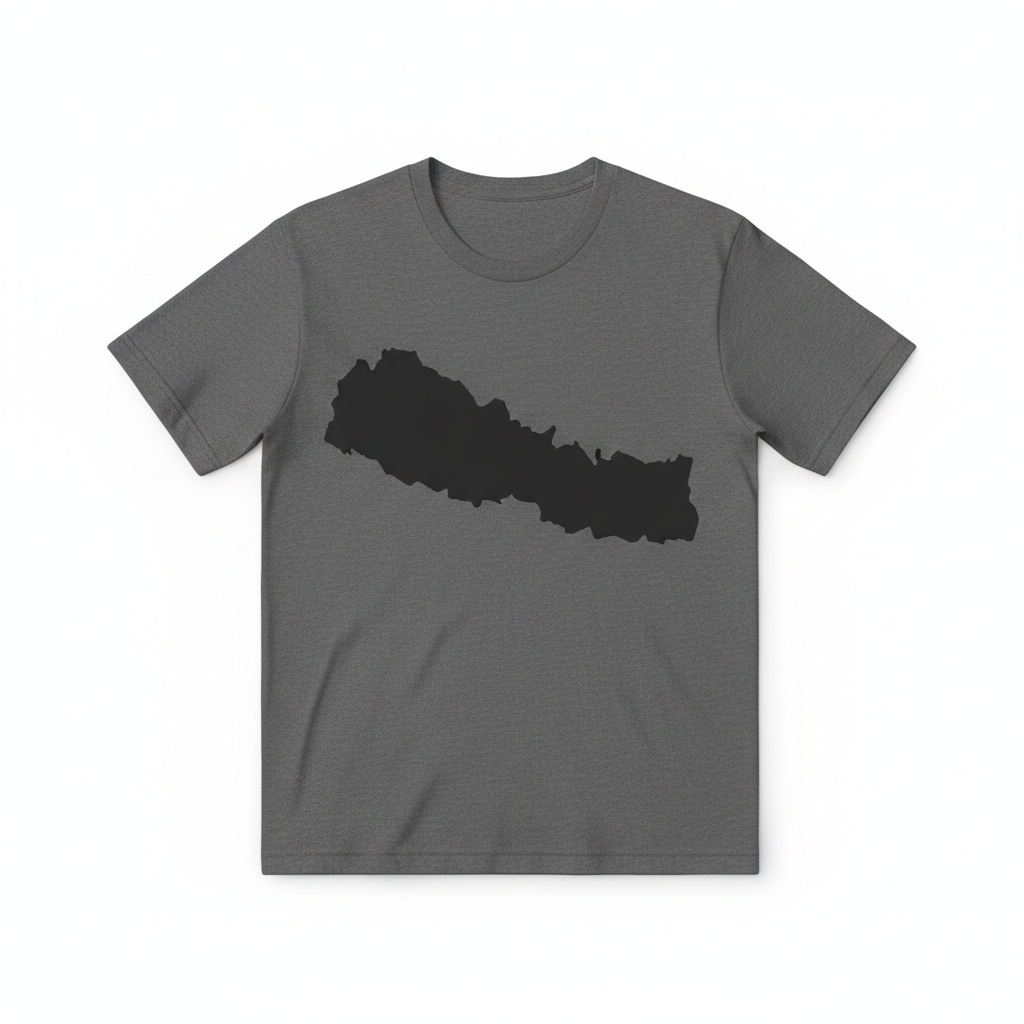 Nepal Map Full Grey
