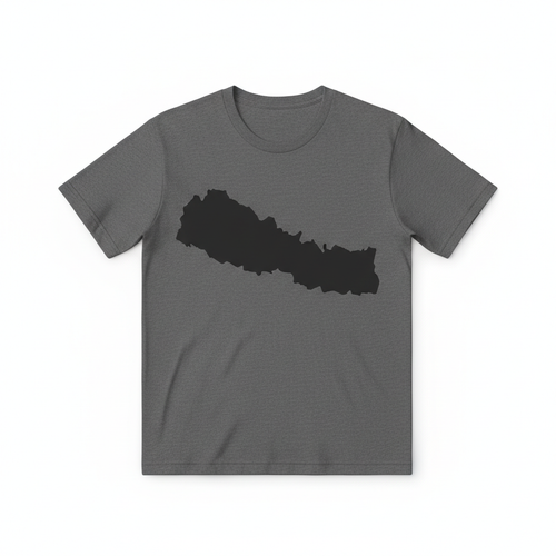 Nepal Map Full Grey