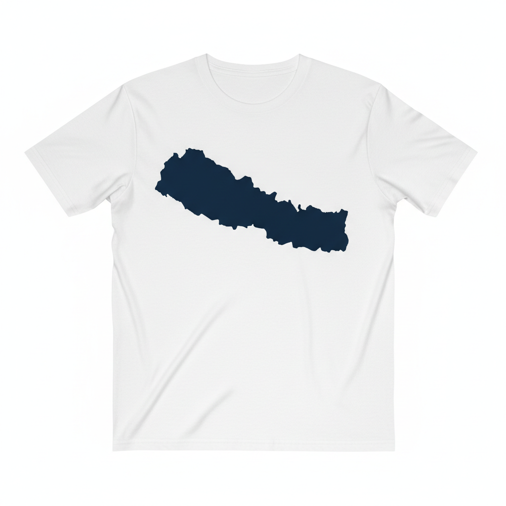 Nepal Map Full White
