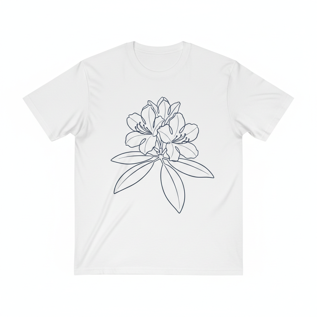 Rhododendron White Tee