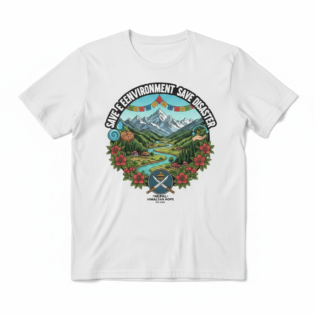 Save Environment Tee - White Background