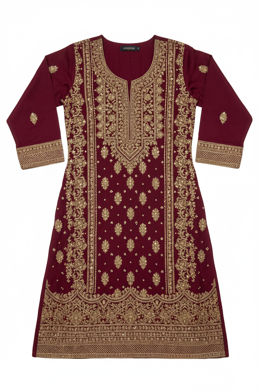 Starview Maroon Kurti