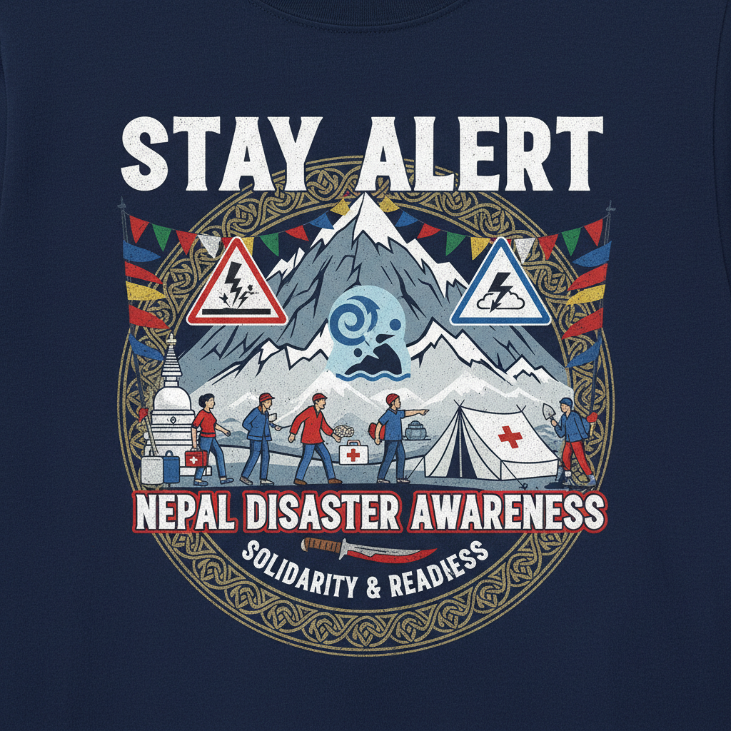 Stay Alert - Nepal Solidarity Tee