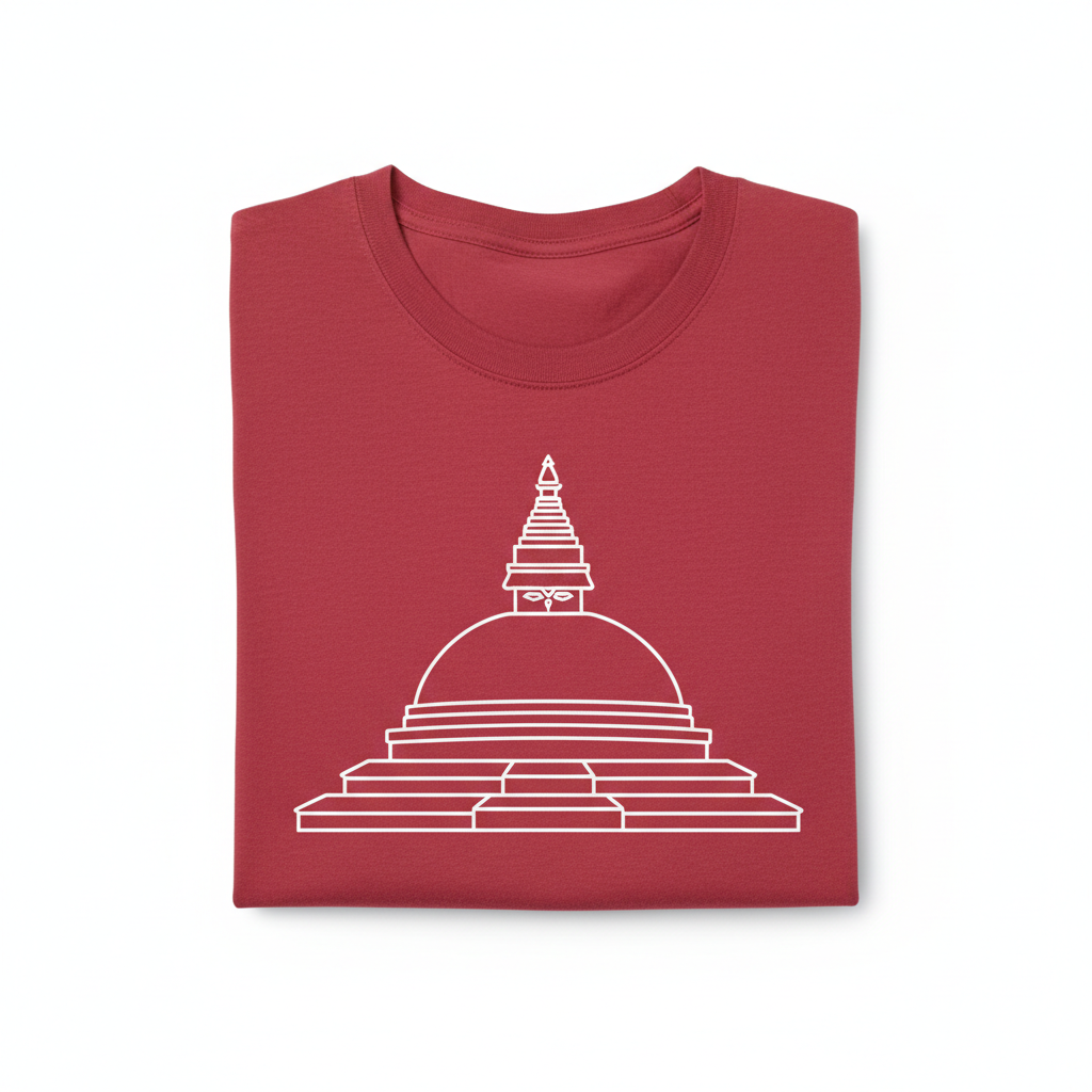 Stupa Red Tee