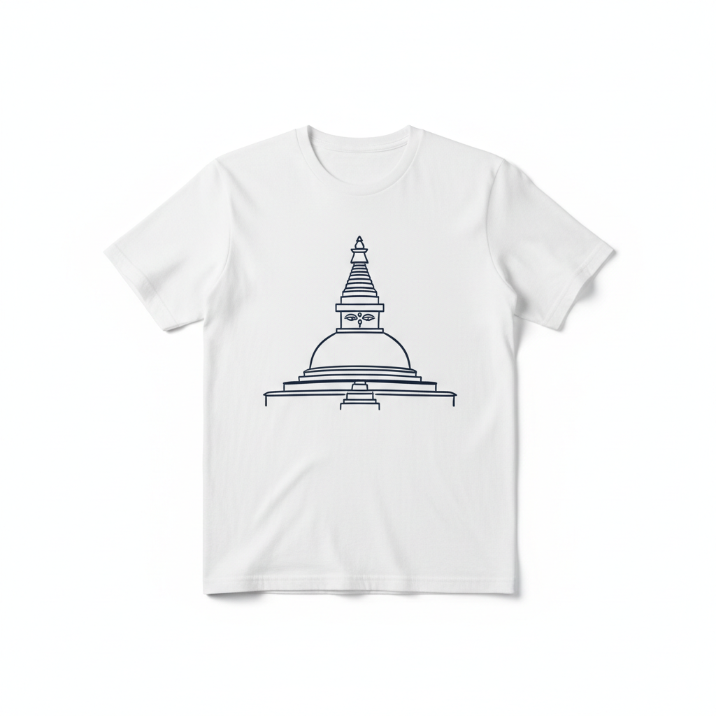 Stupa White Tee