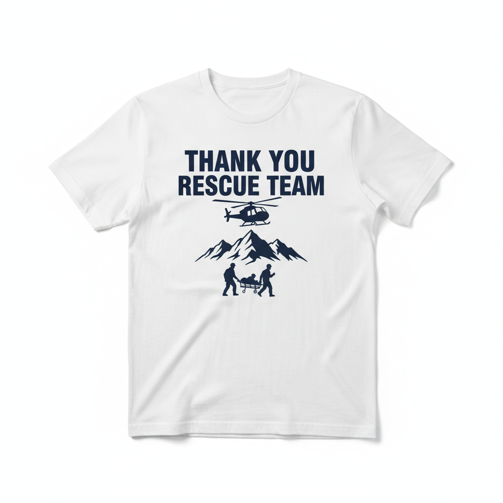 Thank You Rescue Team White