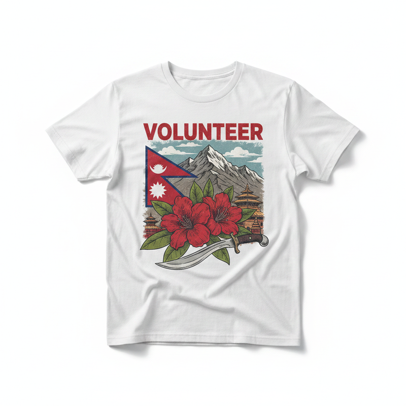 White Volunteer T-Shirt